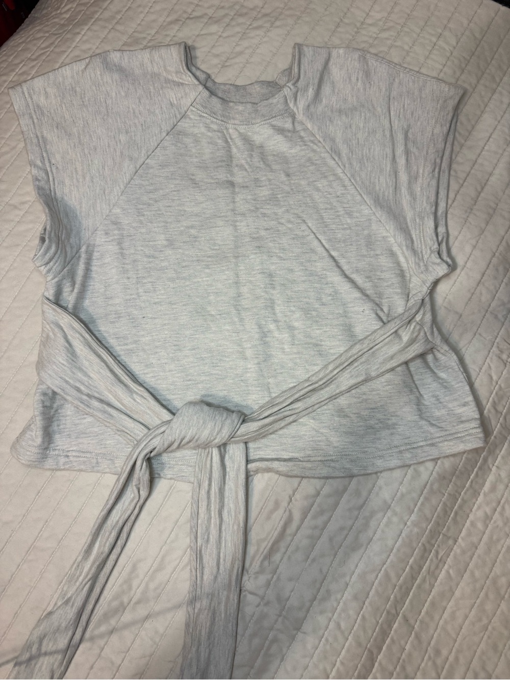Free People Movement For The Win Tee Short Sleeve Top with adjustable Tie
